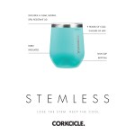 CORKCICLE® Stemless Wine Cup - 12 Oz. - Walnut - Alternate CORKCICLE® Stemless Wine Cup - 12 Oz. - Walnut - Alternate