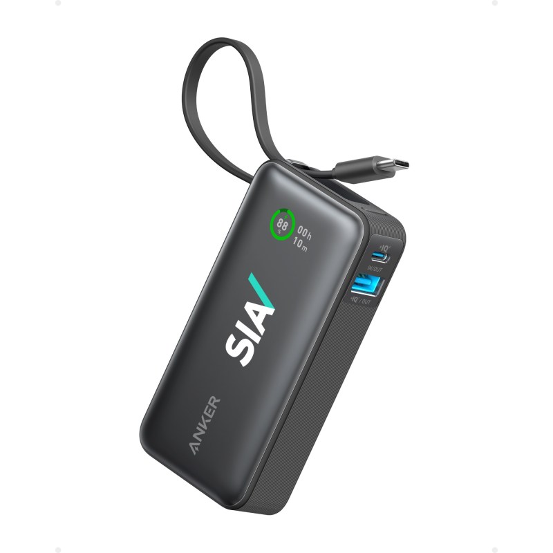 Anker® Nano Power Bank(30W,Built-In USB-C Cable) - Black 1 Anker® Nano Power Bank(30W,Built-In USB-C Cable) - Black 1