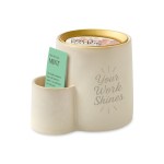 Modern Sprout Ember Earth Candle + Planter - Stone- Pollination 1 Modern Sprout Ember Earth Candle + Planter - Stone- Pollination 1