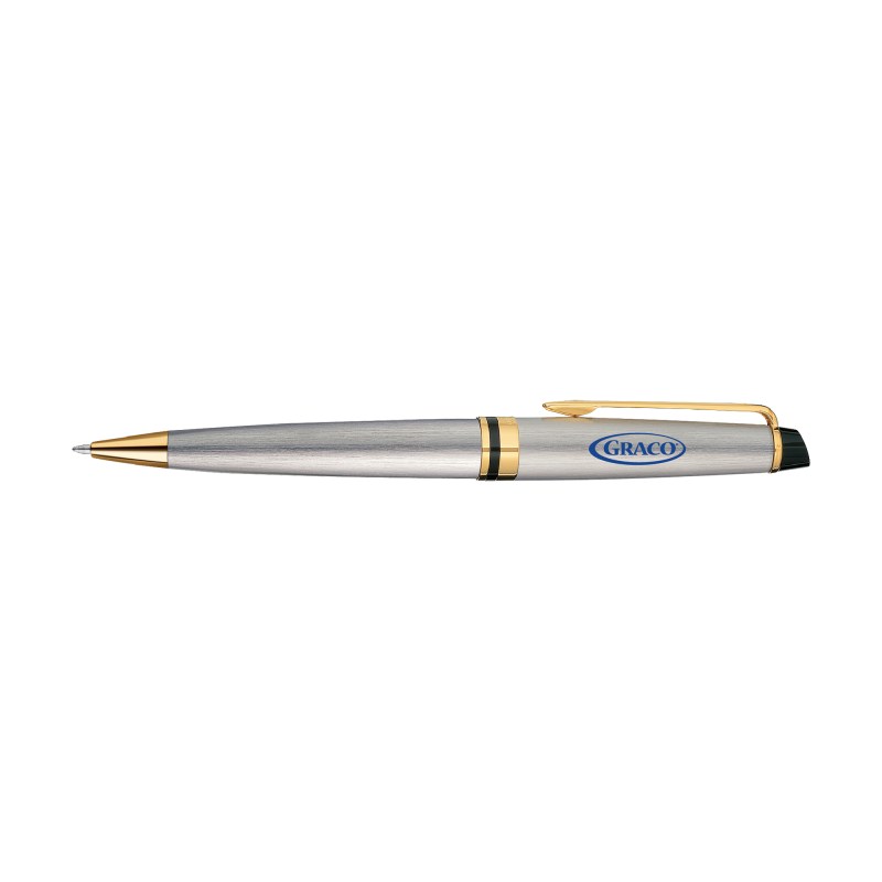 Waterman Expert Ballpoint - Stainless Steel - Gold Trim 1 Waterman Expert Ballpoint - Stainless Steel - Gold Trim 1