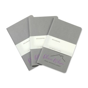 Moleskine Large Cahier 3-Pack - Pebble Grey 1 Moleskine Large Cahier 3-Pack - Pebble Grey 1