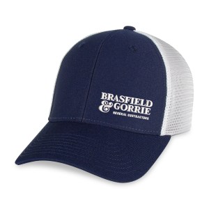 Merrimack Hat Co. Casey Performance Trucker - Navy-White 1 Merrimack Hat Co. Casey Performance Trucker - Navy-White 1