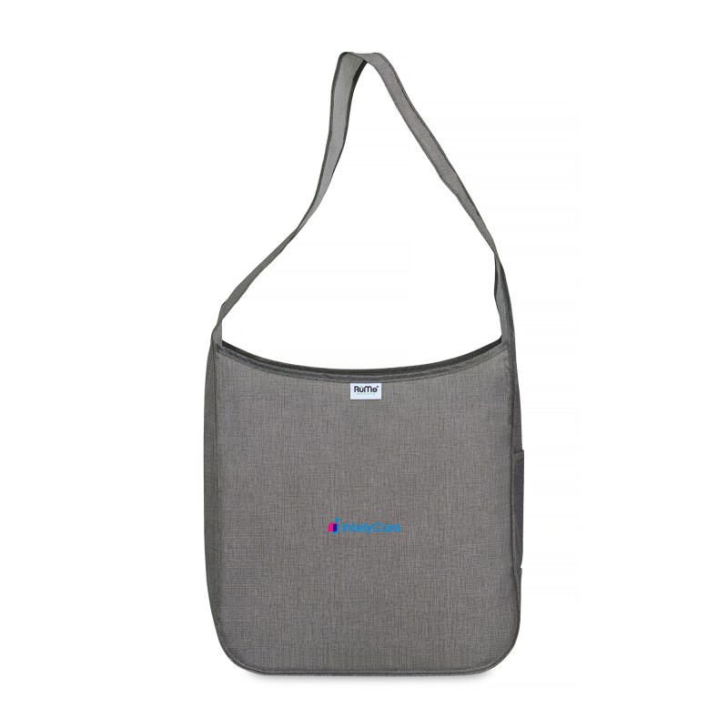 RuMe Recycled Ripstop rPET Crossbody Tote - Heather Grey 1 RuMe Recycled Ripstop rPET Crossbody Tote - Heather Grey 1