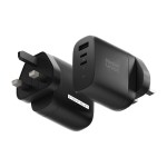 Native Union International Fast GaN Charger PD 67W (3 ports) - Black - Alternate Native Union International Fast GaN Charger PD 67W (3 ports) - Black - Alternate