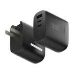 Native Union International Fast GaN Charger PD 67W (3 ports) - Black - Alternate Native Union International Fast GaN Charger PD 67W (3 ports) - Black - Alternate