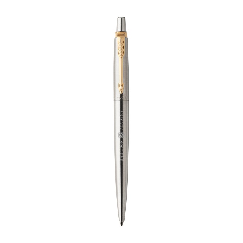 Parker Jotter London Stainless Steel Ballpoint - Stainless Steel-Gold Trim 1 Parker Jotter London Stainless Steel Ballpoint - Stainless Steel-Gold Trim 1