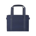 Recycled Non-Woven Collapsible Box Tote - Navy 2 Recycled Non-Woven Collapsible Box Tote - Navy 2