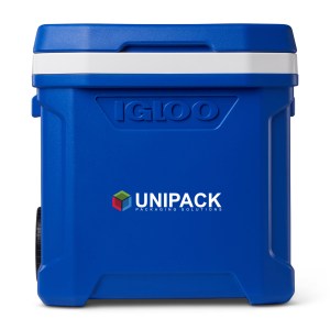 Igloo Profile II 60 Qt Roller Cooler - White-Majestic Blue 1 Igloo Profile II 60 Qt Roller Cooler - White-Majestic Blue 1