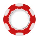 Ahead Poker Chip with Ball Marker - Red-White 2 Ahead Poker Chip with Ball Marker - Red-White 2