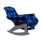 City Bonfires The Chair Blanket - Blue Plaid 1 City Bonfires The Chair Blanket - Blue Plaid 1
