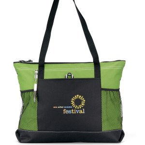 Select Zippered Tote - Apple Green 1 Select Zippered Tote - Apple Green 1
