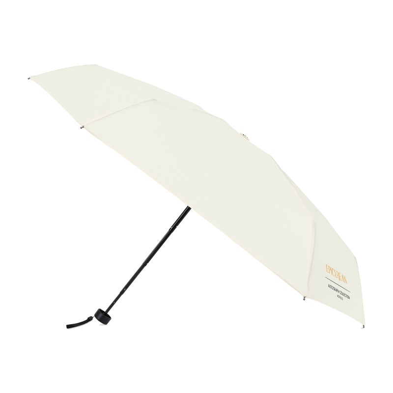 Elements 39" Recycled rPET Manual Mini Folding Umbrella - Cream 1 Elements 39" Recycled rPET Manual Mini Folding Umbrella - Cream 1