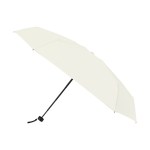 Elements 39" Recycled rPET Manual Mini Folding Umbrella - Cream 2 Elements 39" Recycled rPET Manual Mini Folding Umbrella - Cream 2