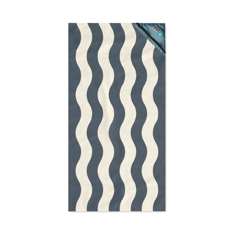 Slowtide® Stripe Pocket Beach Towel - Grey 1 Slowtide® Stripe Pocket Beach Towel - Grey 1