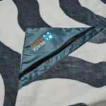 Slowtide® Stripe Pocket Beach Towel - Grey - Alternate Slowtide® Stripe Pocket Beach Towel - Grey - Alternate