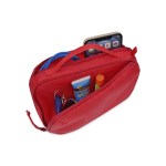 Parker Recycled rPET Dual Zippered Pouch - Red - Alternate Parker Recycled rPET Dual Zippered Pouch - Red - Alternate