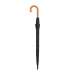 Elements 50" Recycled rPET Auto Open Hospitality Umbrella - Black - Alternate Elements 50" Recycled rPET Auto Open Hospitality Umbrella - Black - Alternate