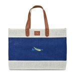 Out of the Woods Jute Market Tote - Navy Blue 1 Out of the Woods Jute Market Tote - Navy Blue 1