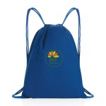 Impact AWARE™ Recycled Cotton Cinchpack 145g - Blue 1 Impact AWARE™ Recycled Cotton Cinchpack 145g - Blue 1