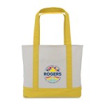 Large Canvas Tote - Yellow 1 Large Canvas Tote - Yellow 1