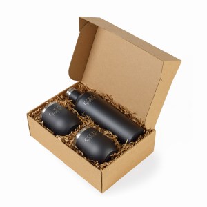 CORKCICLE® Canteen & Stemless Wine Cup Gift Set - Matte Black 1 CORKCICLE® Canteen & Stemless Wine Cup Gift Set - Matte Black 1