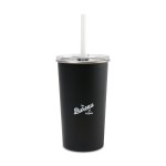 Arlo Classics Stainless Steel Tumbler with Straw - 20 Oz. - Black 1 Arlo Classics Stainless Steel Tumbler with Straw - 20 Oz. - Black 1