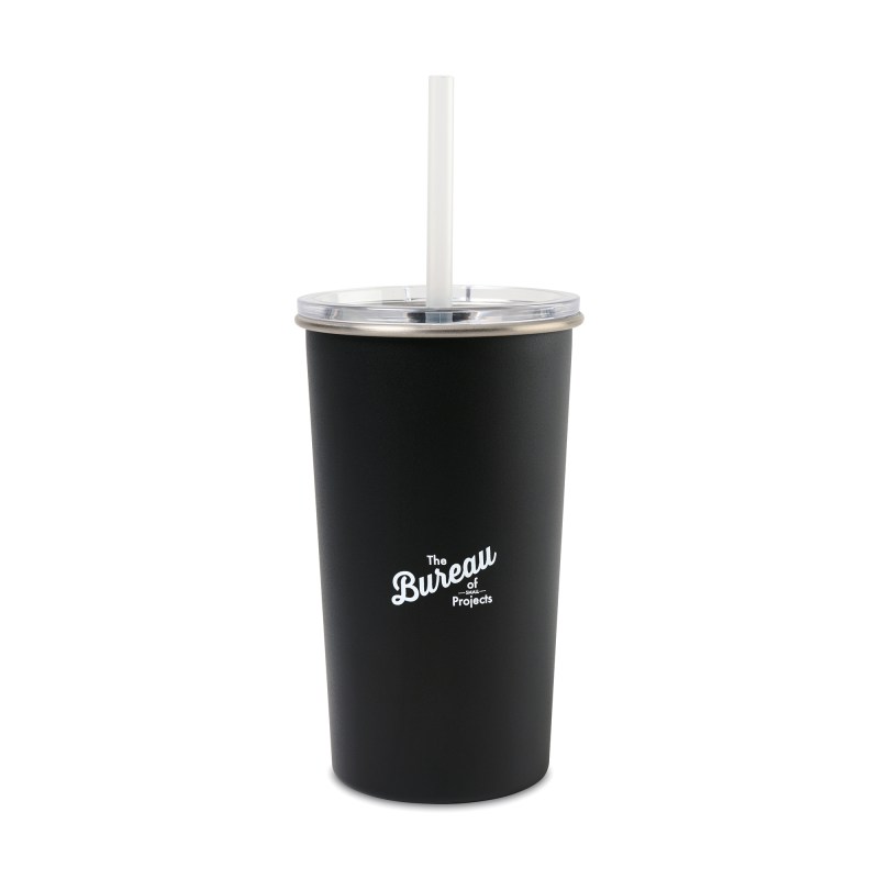 Arlo Classics Stainless Steel Tumbler with Straw - 20 Oz. - Black 1 Arlo Classics Stainless Steel Tumbler with Straw - 20 Oz. - Black 1
