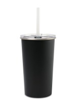 Arlo Classics Stainless Steel Tumbler with Straw - 20 Oz. - Black 2 Arlo Classics Stainless Steel Tumbler with Straw - 20 Oz. - Black 2