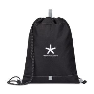 Repeat Recycled rPET Cinchpack - Medium Grey 1 Repeat Recycled rPET Cinchpack - Medium Grey 1