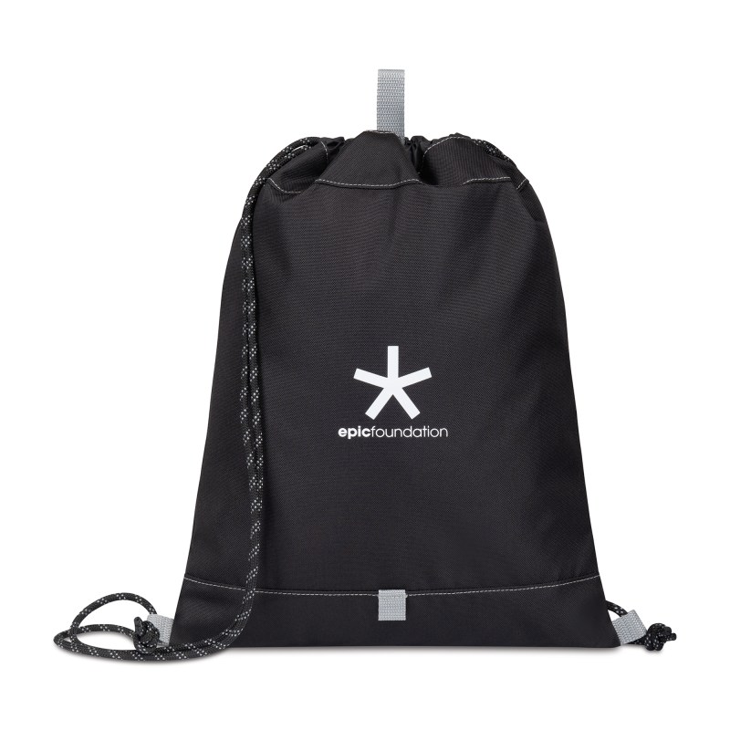 Repeat Recycled rPET Cinchpack - Medium Grey 1 Repeat Recycled rPET Cinchpack - Medium Grey 1