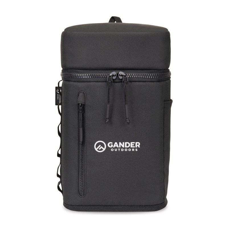 Acadia Recycled rPET Sling Cooler - Black 1 Acadia Recycled rPET Sling Cooler - Black 1