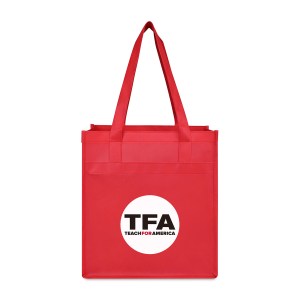 Arlo Recycled rPET Deluxe Shopper - Red 1 Arlo Recycled rPET Deluxe Shopper - Red 1
