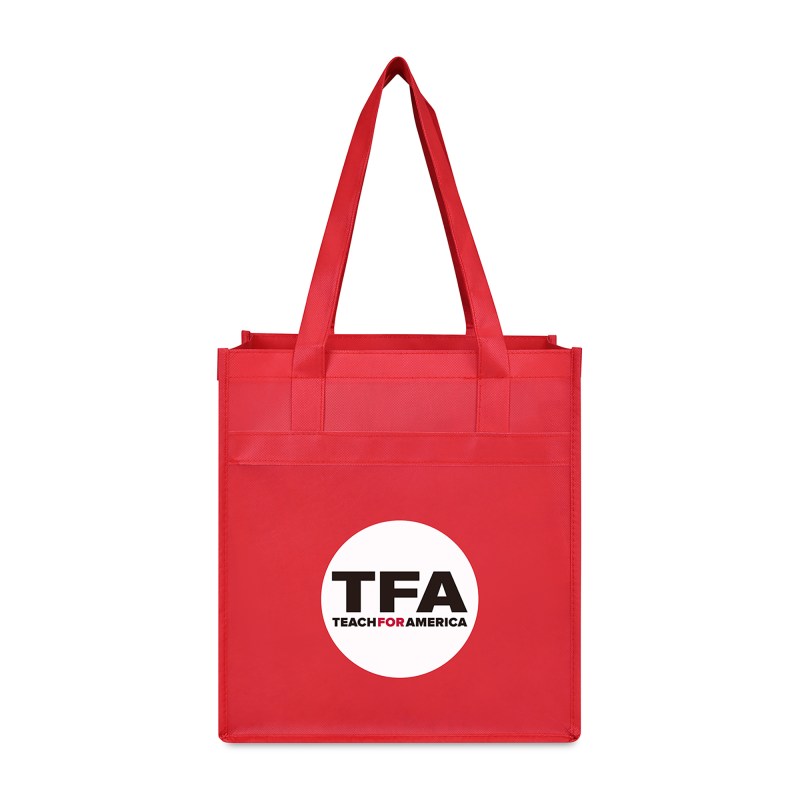 Arlo Recycled rPET Deluxe Shopper - Red 1 Arlo Recycled rPET Deluxe Shopper - Red 1