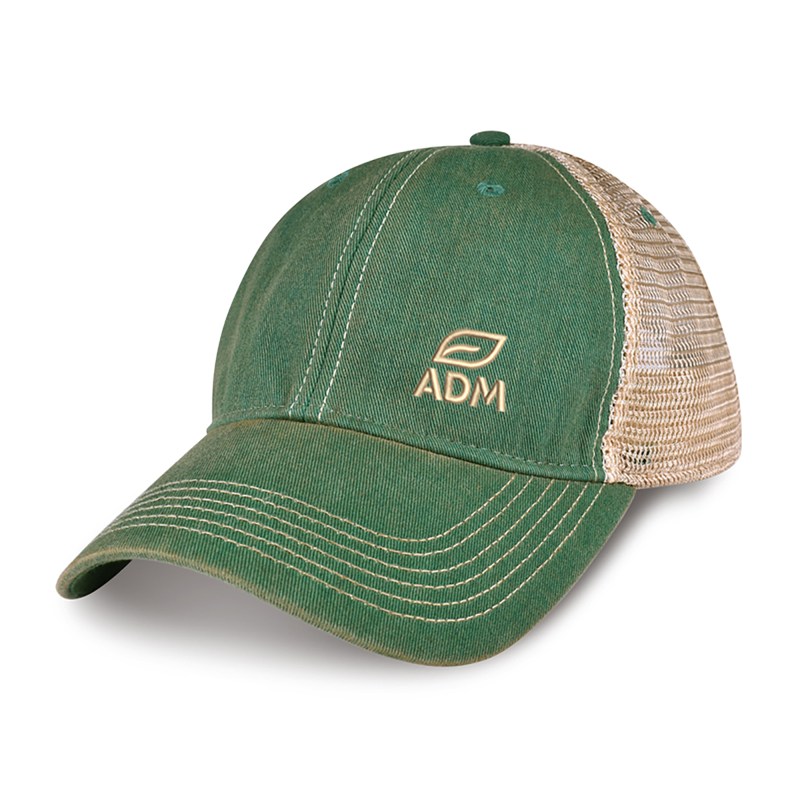 Merrimack Hat Co. Austin Vintage Trucker - Kelly Green-Tan 1 Merrimack Hat Co. Austin Vintage Trucker - Kelly Green-Tan 1