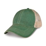 Merrimack Hat Co. Austin Vintage Trucker - Kelly Green-Tan 2 Merrimack Hat Co. Austin Vintage Trucker - Kelly Green-Tan 2