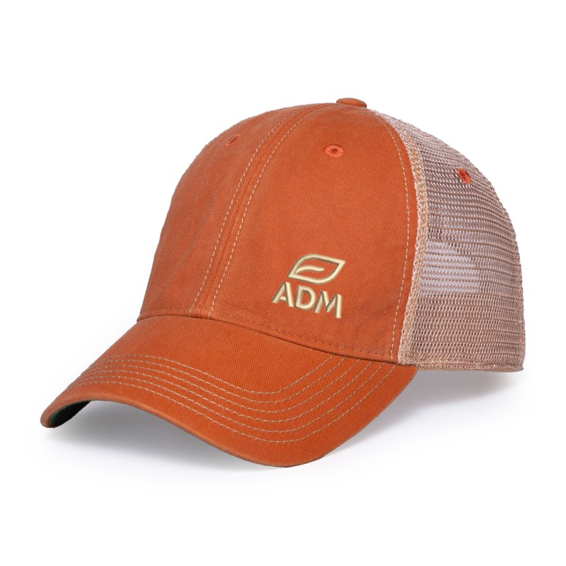 Merrimack Hat Co. Austin Vintage Trucker - Rust-Tan 1 Merrimack Hat Co. Austin Vintage Trucker - Rust-Tan 1