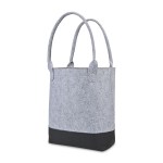 Out of the Woods Felt Colorblock Tall Tote - Light Grey-Black - Alternate Out of the Woods Felt Colorblock Tall Tote - Light Grey-Black - Alternate