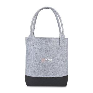 Out of the Woods Felt Colorblock Tall Tote - Light Grey-Black 1 Out of the Woods Felt Colorblock Tall Tote - Light Grey-Black 1