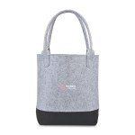 Out of The Woods® Felt Colorblock Tall Tote - Light Grey-Black 1 Out of The Woods® Felt Colorblock Tall Tote - Light Grey-Black 1