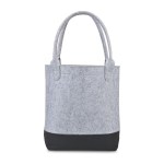 Out of the Woods Felt Colorblock Tall Tote - Light Grey-Black 2 Out of the Woods Felt Colorblock Tall Tote - Light Grey-Black 2