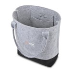 Out of the Woods Felt Colorblock Tall Tote - Light Grey-Black - Alternate Out of the Woods Felt Colorblock Tall Tote - Light Grey-Black - Alternate