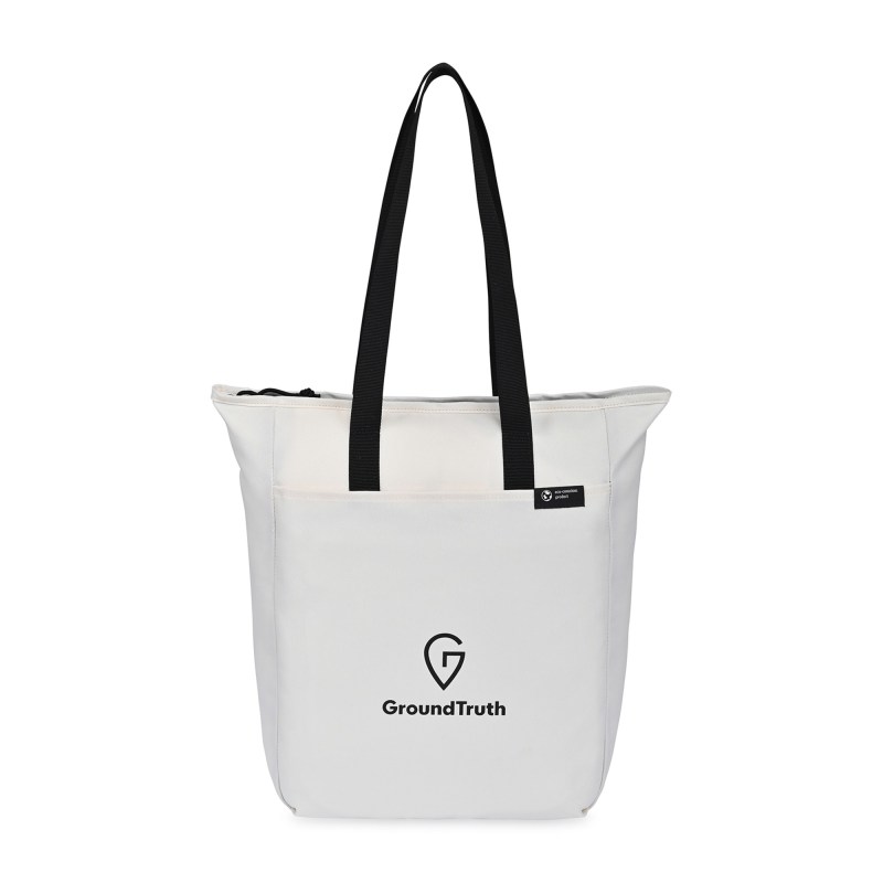Renew AWARE™ rPET Zippered Tote - Cream 1 Renew AWARE™ rPET Zippered Tote - Cream 1
