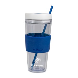 Cool Gear Callisto Chiller Clear Straw Bottle - 24 Oz. - Blue 1 Cool Gear Callisto Chiller Clear Straw Bottle - 24 Oz. - Blue 1