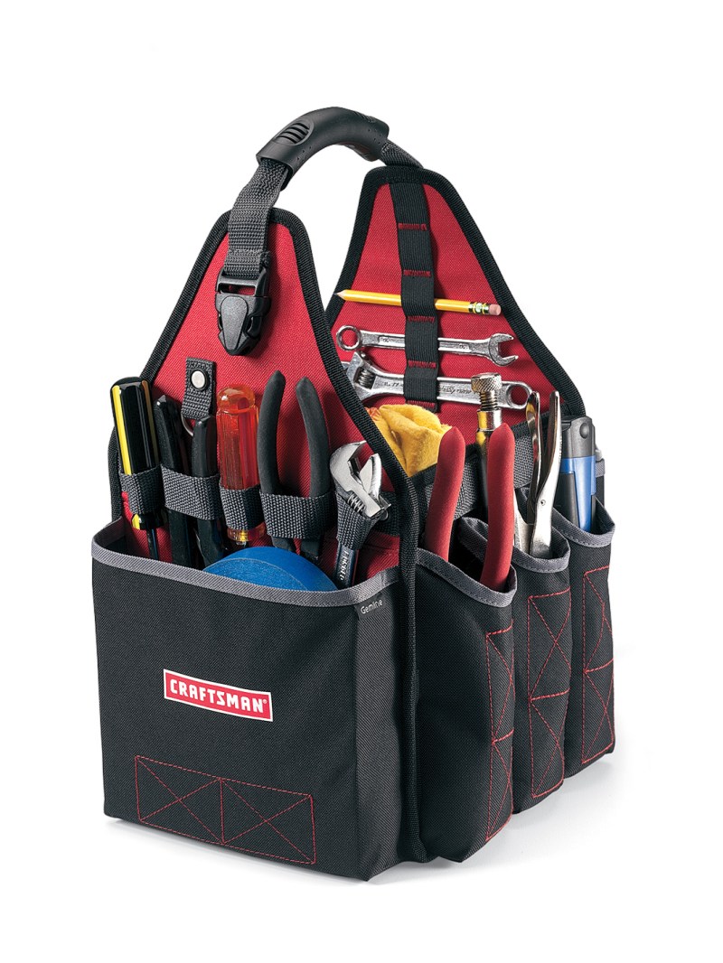 All Purpose Utility Tool Tote - Red-Black 1 All Purpose Utility Tool Tote - Red-Black 1