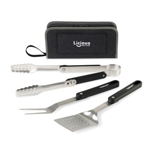 Cuisinart Outdoors 4-Piece Folding Grill Tool Set - Charcoal 1 Cuisinart Outdoors 4-Piece Folding Grill Tool Set - Charcoal 1