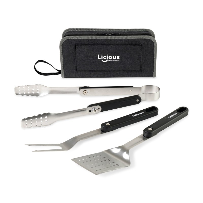 Cuisinart Outdoors® 4-Piece Folding Grill Tool Set - Charcoal 1 Cuisinart Outdoors® 4-Piece Folding Grill Tool Set - Charcoal 1