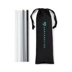 Aviana™ Juniper Reusable Tritan Straw Set - Black - Alternate Aviana™ Juniper Reusable Tritan Straw Set - Black - Alternate