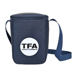 Arlo Recycled rPET 6 Can Lunch Cooler - Navy 1 Arlo Recycled rPET 6 Can Lunch Cooler - Navy 1