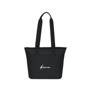Aviana™ Rowan Recycled Nylon Tote Cooler - Aware™ - Black 1 Aviana™ Rowan Recycled Nylon Tote Cooler - Aware™ - Black 1