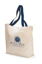 Colored Handle Tote - Navy Blue 1 Colored Handle Tote - Navy Blue 1